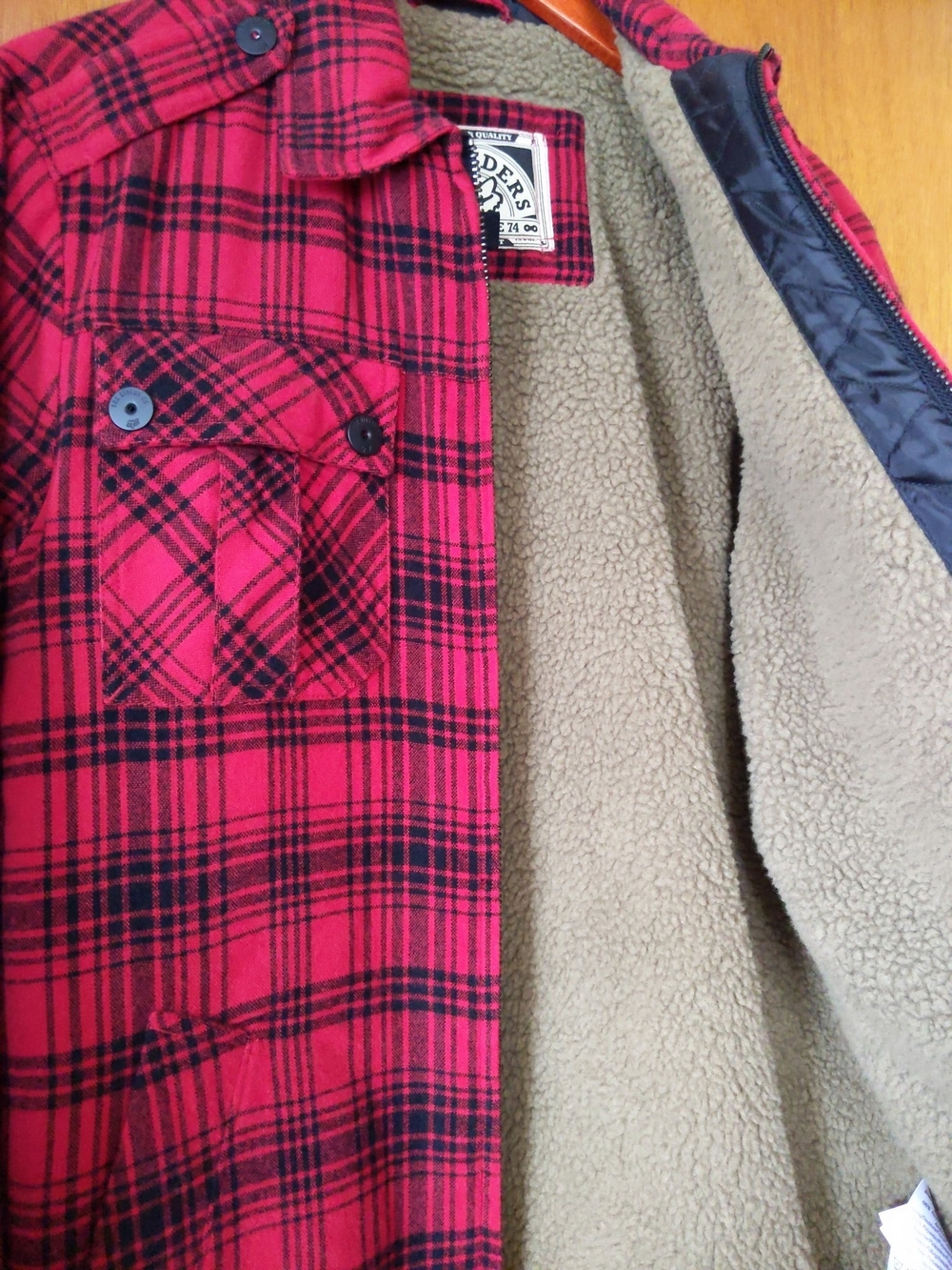 Fox Riders Plaid Coat Jacket - Picture 3 of 5